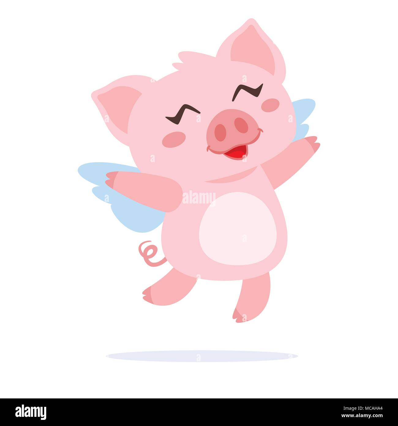 Vector cartoon style illustration of cute pink flying pig with wings. Isolated on white background Stock Vector Image & Art - Alamy Vector cartoon style illustration of cute pink flying pig with wings. Isolated on white background Stock Vector Image & Art - Alamy