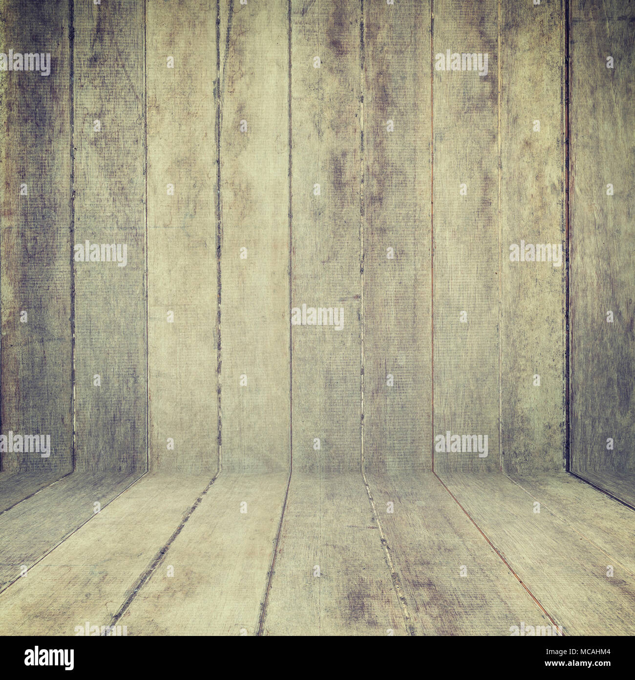 Wood texture background. old wood wall and floor perspective for background. Stock Photo
