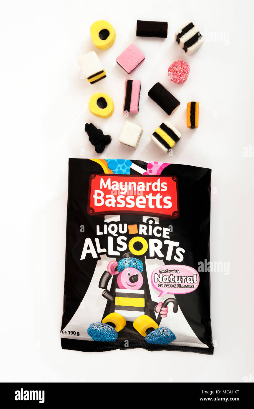 Maynards bassetts liquorice allsorts hires stock photography and