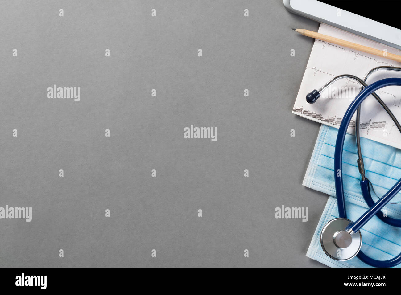 Workplace of health worker Stock Photo - Alamy