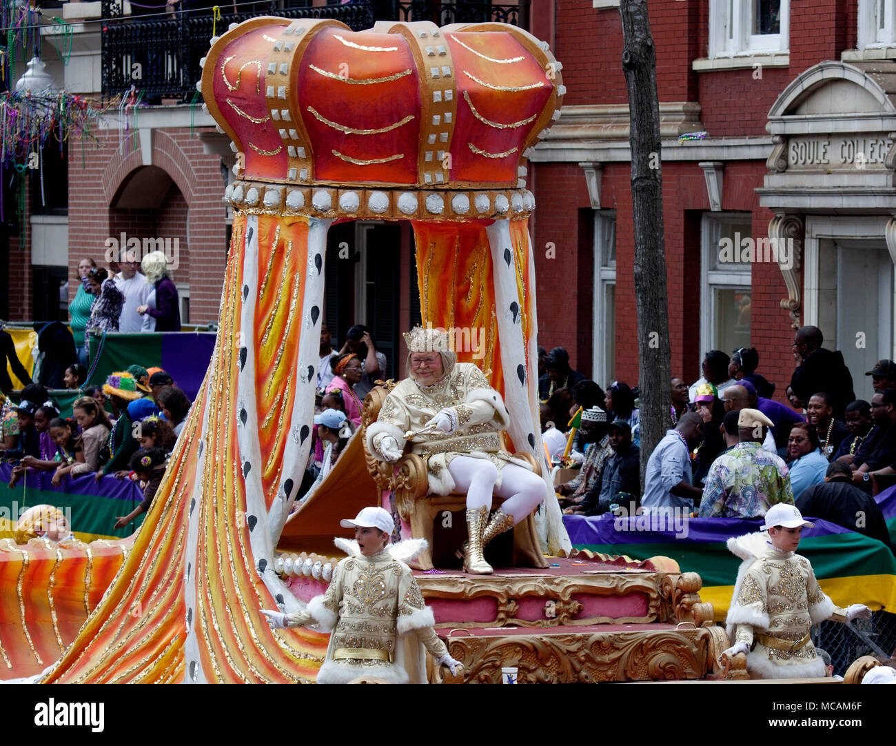 Parade King Mardi Gras Stock Photo Alamy