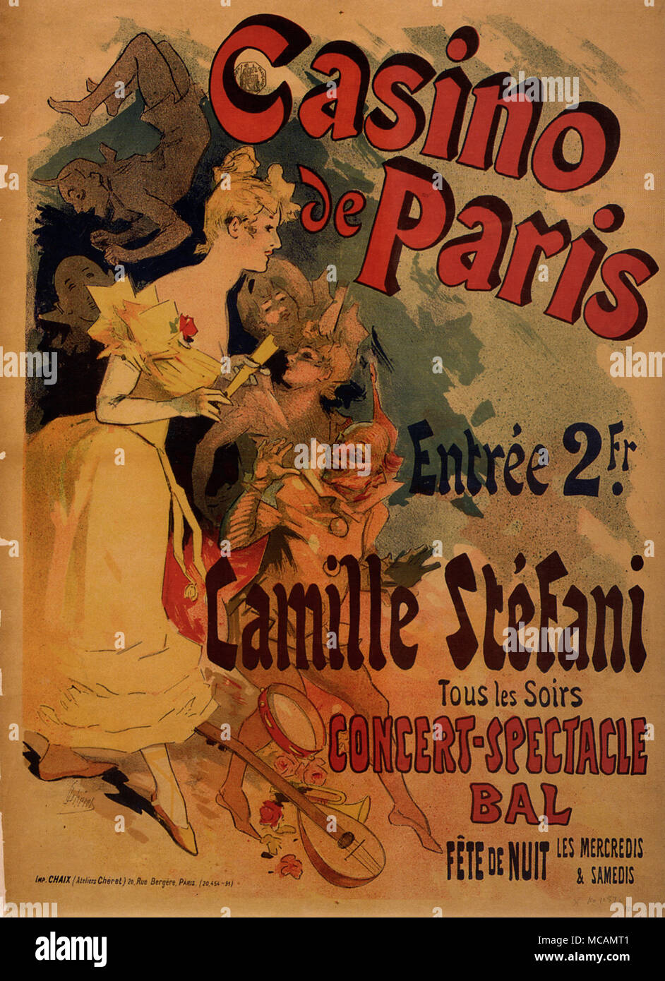 Casino De Paris Mistinguett Poster Casino De Paris Mistinguett Poster