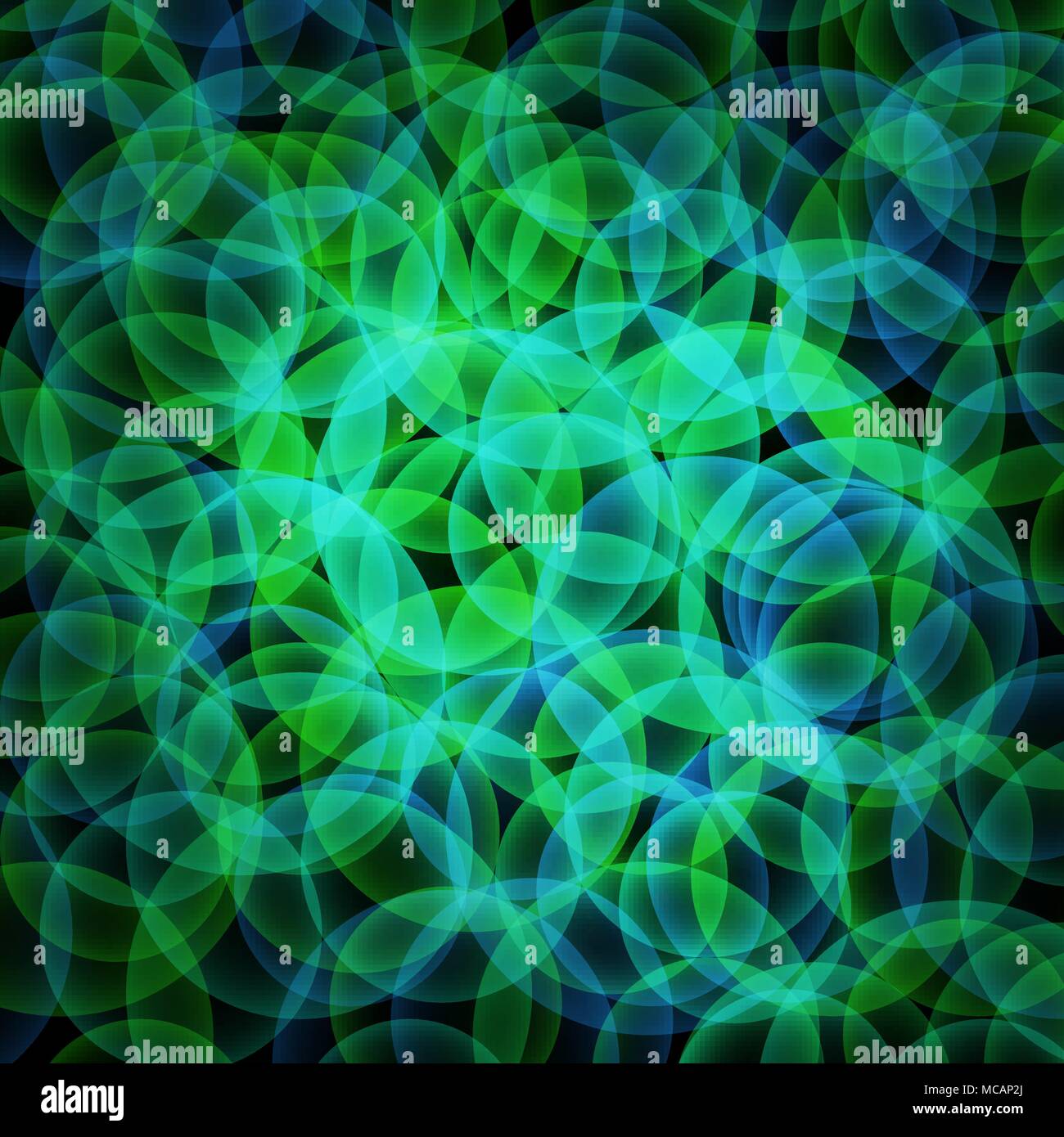 abstract vector glowing background with bright circles - green and blue ...