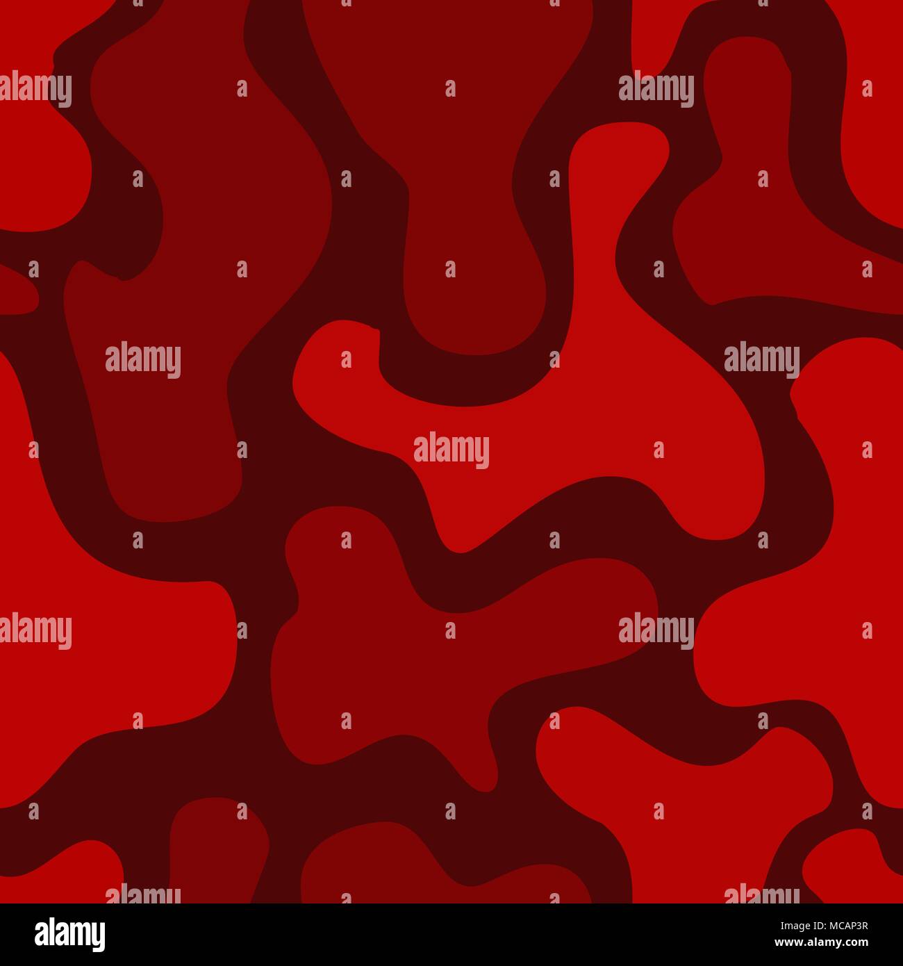 abstract vector chaotic spotted seamless pattern - red Stock Vector