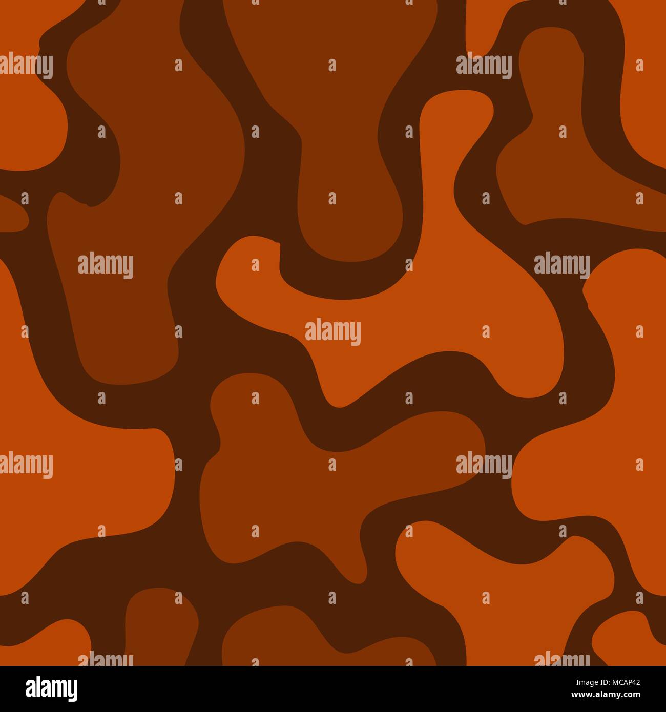 abstract vector chaotic spotted seamless pattern - orange Stock Vector