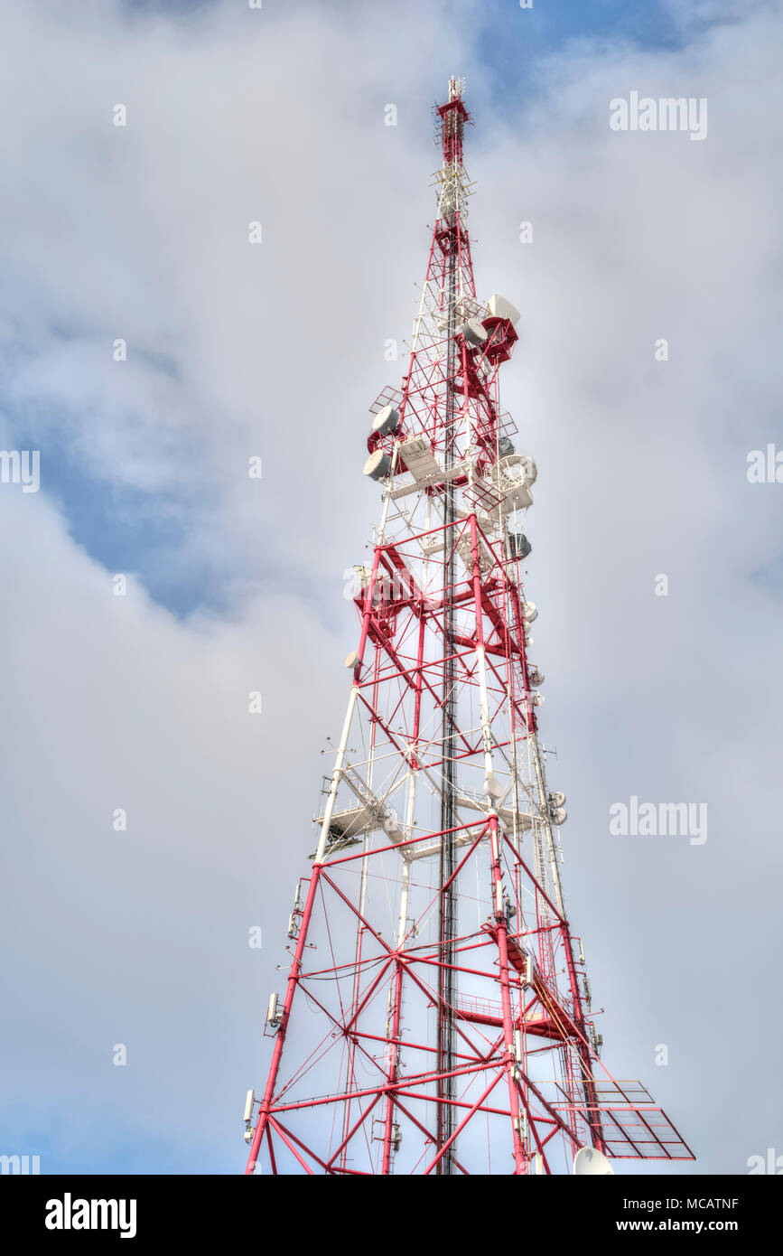Television transmission center, radio broadcast tower in the city of  Smolensk Stock Photo - Alamy