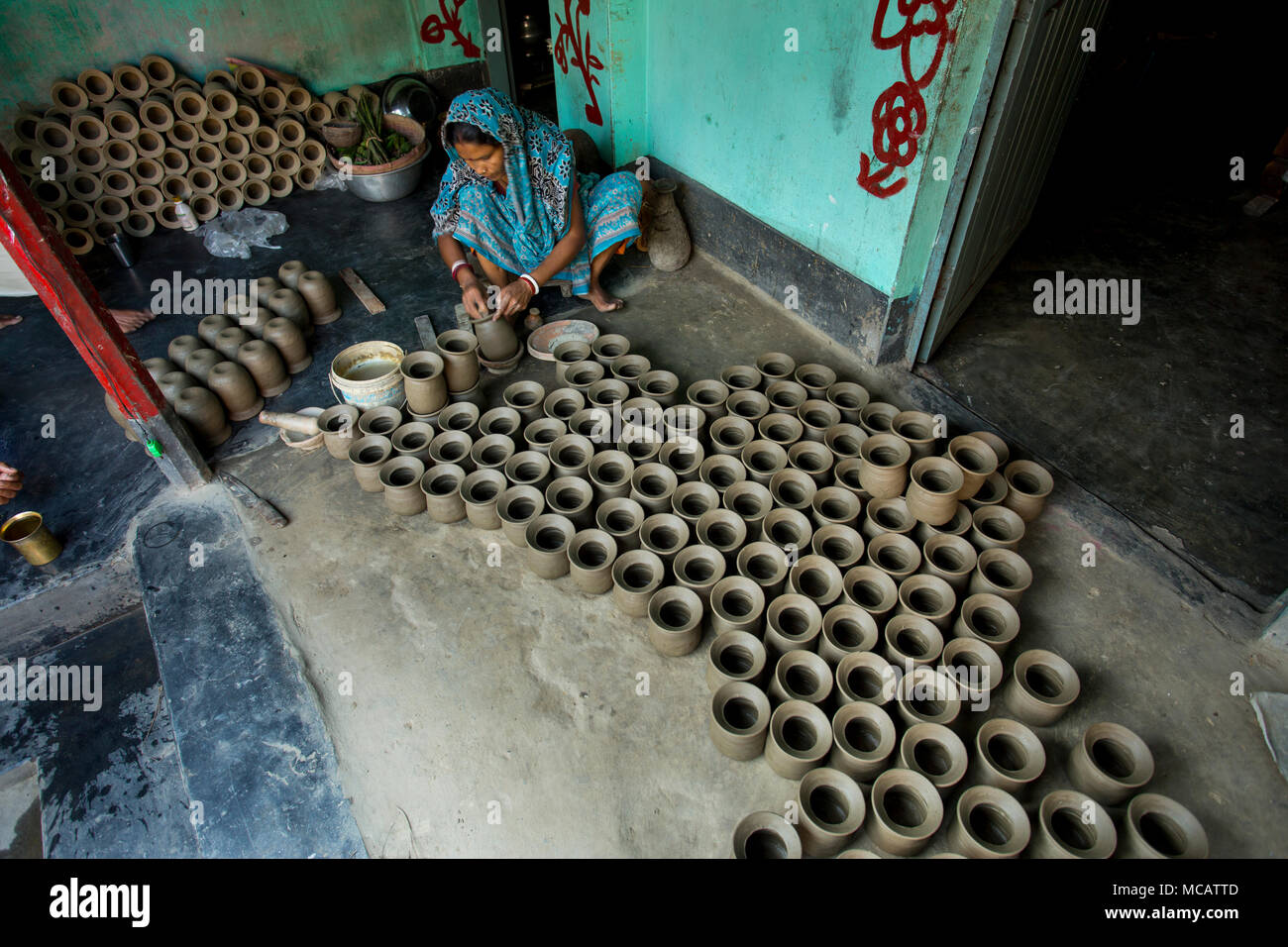 Pottery is a skilled activity whereby different materials such as earth