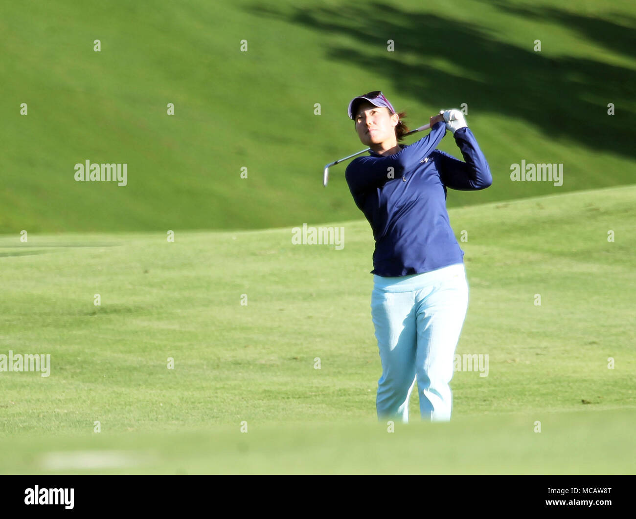 April 11 18 Tiffany Job Hits Out Of The 7th Fairway During The First Round Of