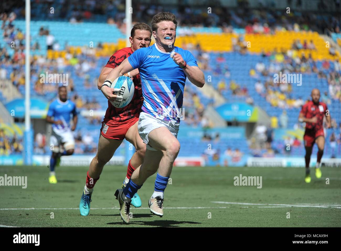 Queensland, Australia . 15th April, 2018. Horne (SCO). Rugby 7s