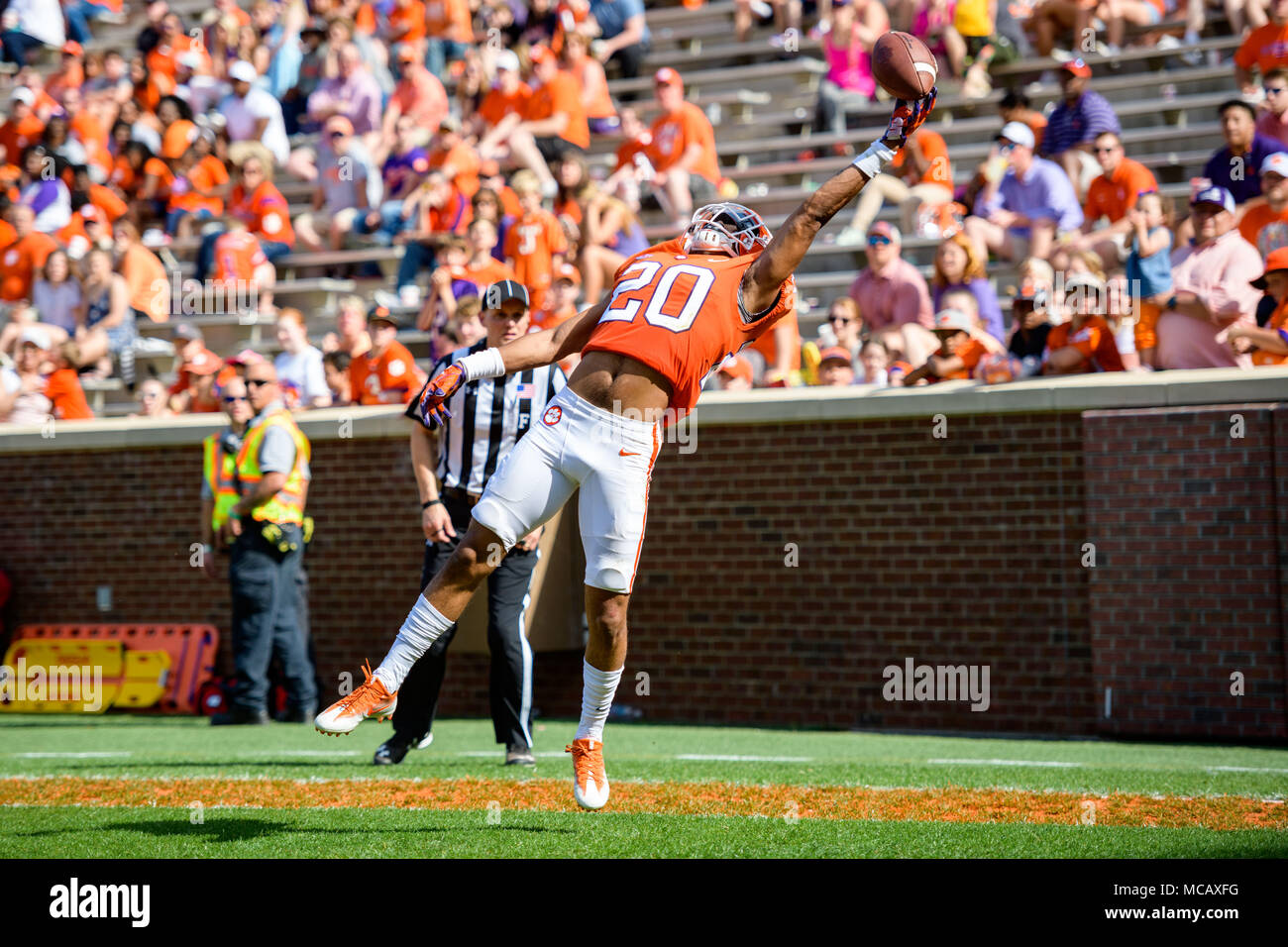Clemson Cb Leanthony Williams 20 During The Clemson