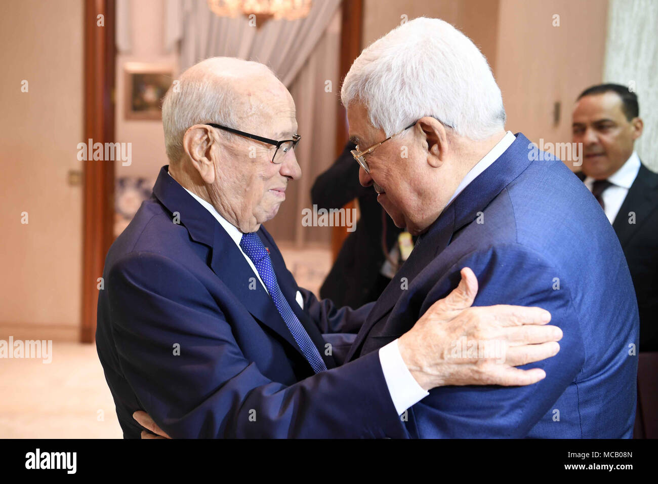 Dammam, Dammam, Saudi Arabia. 14th Apr, 2018. Palestinian President ...