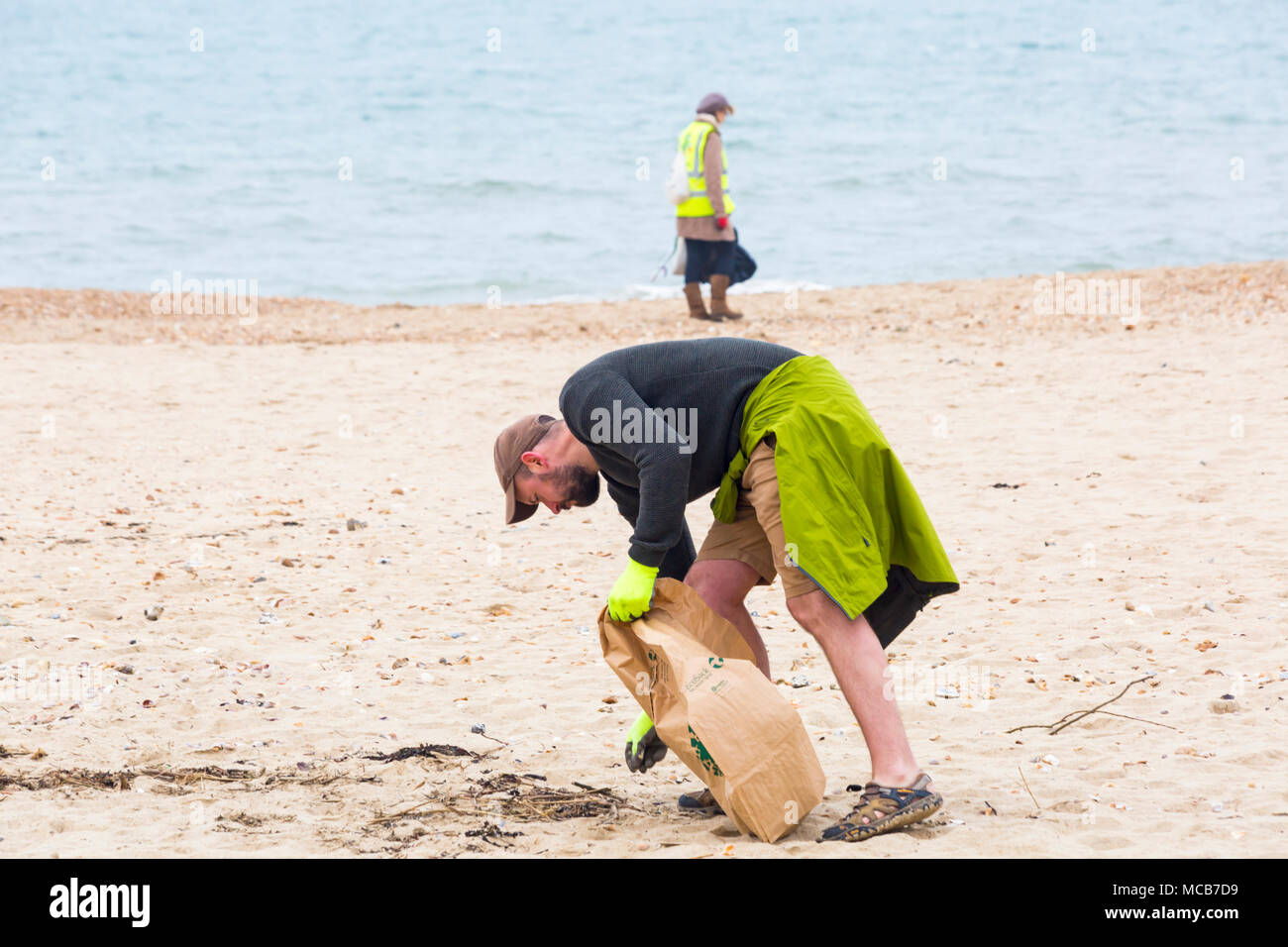 Bournemouth, Dorset, UK. 15th April 2018. Plastic Free Bournemouth hold