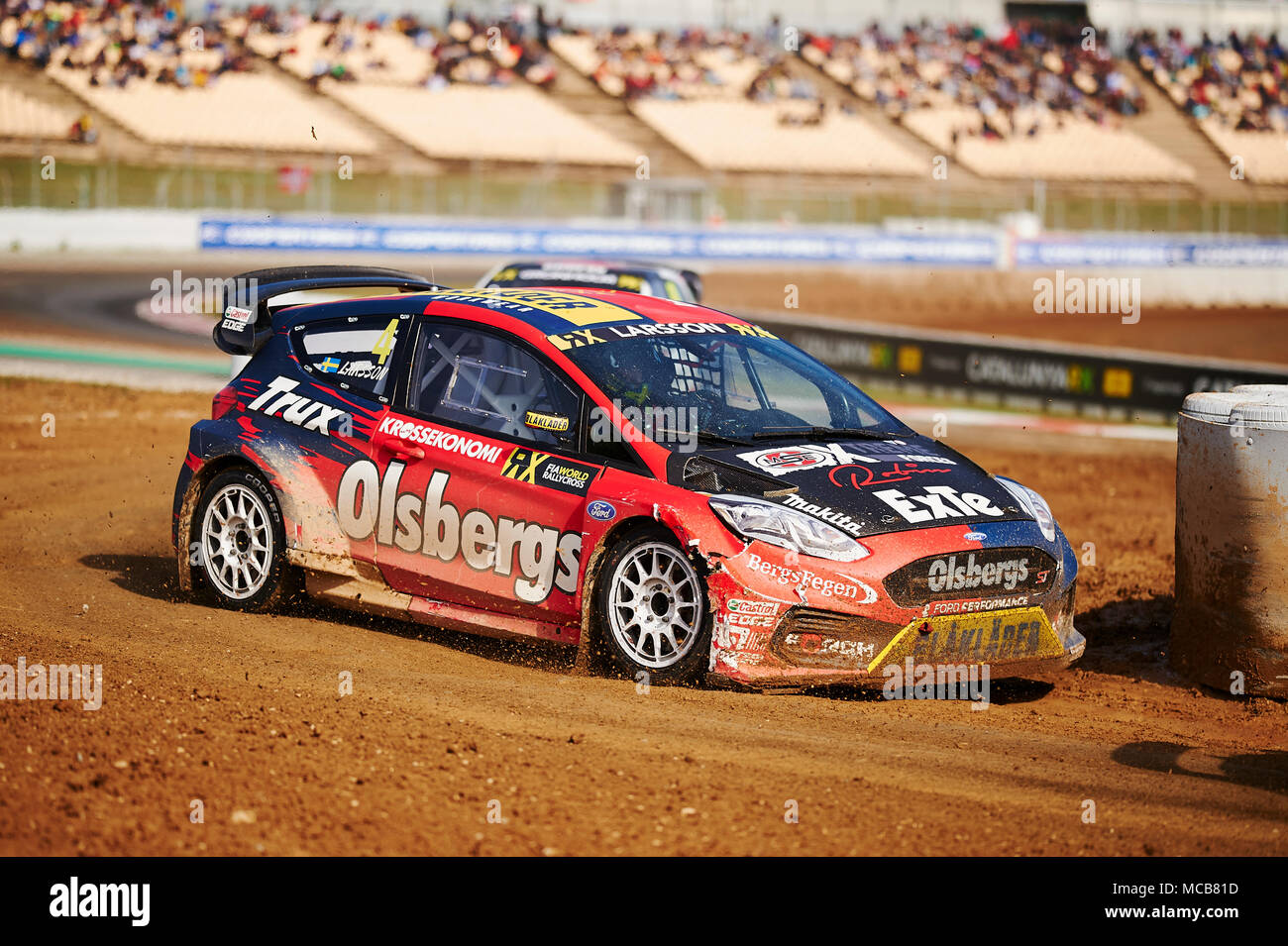 Robin Larsson Rally Barcelona, Spain. 15 April, 2018 Robin Larsson of the Olsbergs MSE Team ...