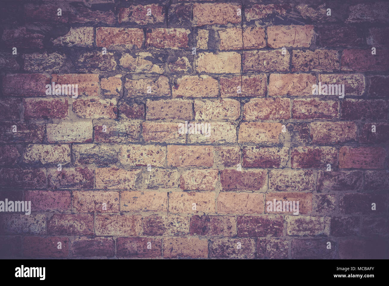 Weathered brick wall for use as background or texture Stock Photo - Alamy