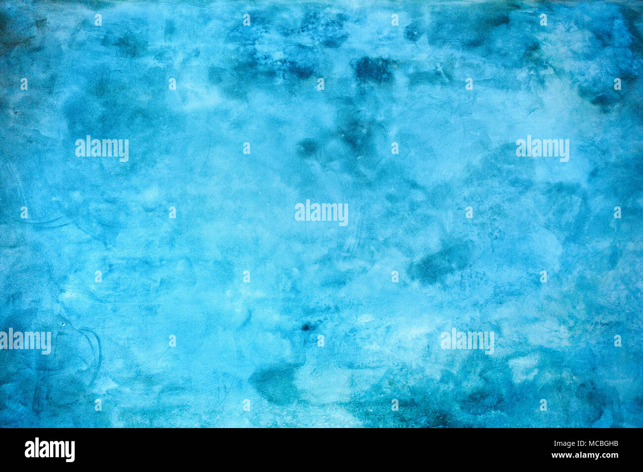 Grungy blue concrete wall texture background. Stock Photo