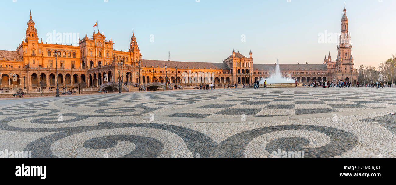 National Geographic Institute, Plaza de España, Seville, Spain Stock Photo