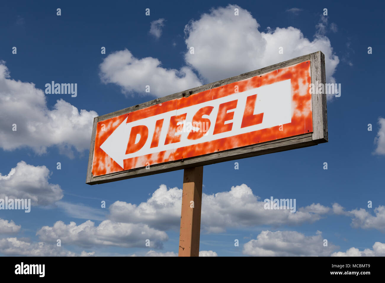 Diesel Fuel Sign Stock Photo