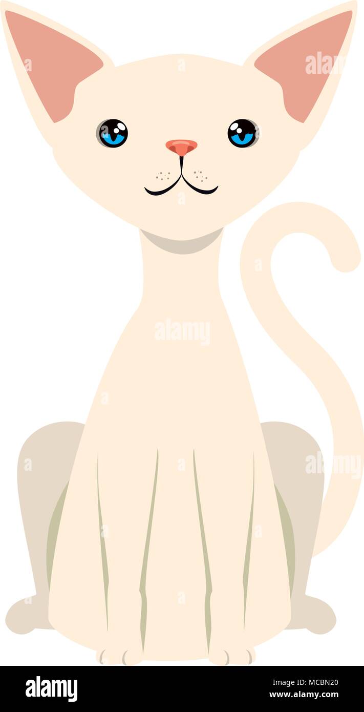 cute cat mascot character vector illustration design Stock Vector Image ...