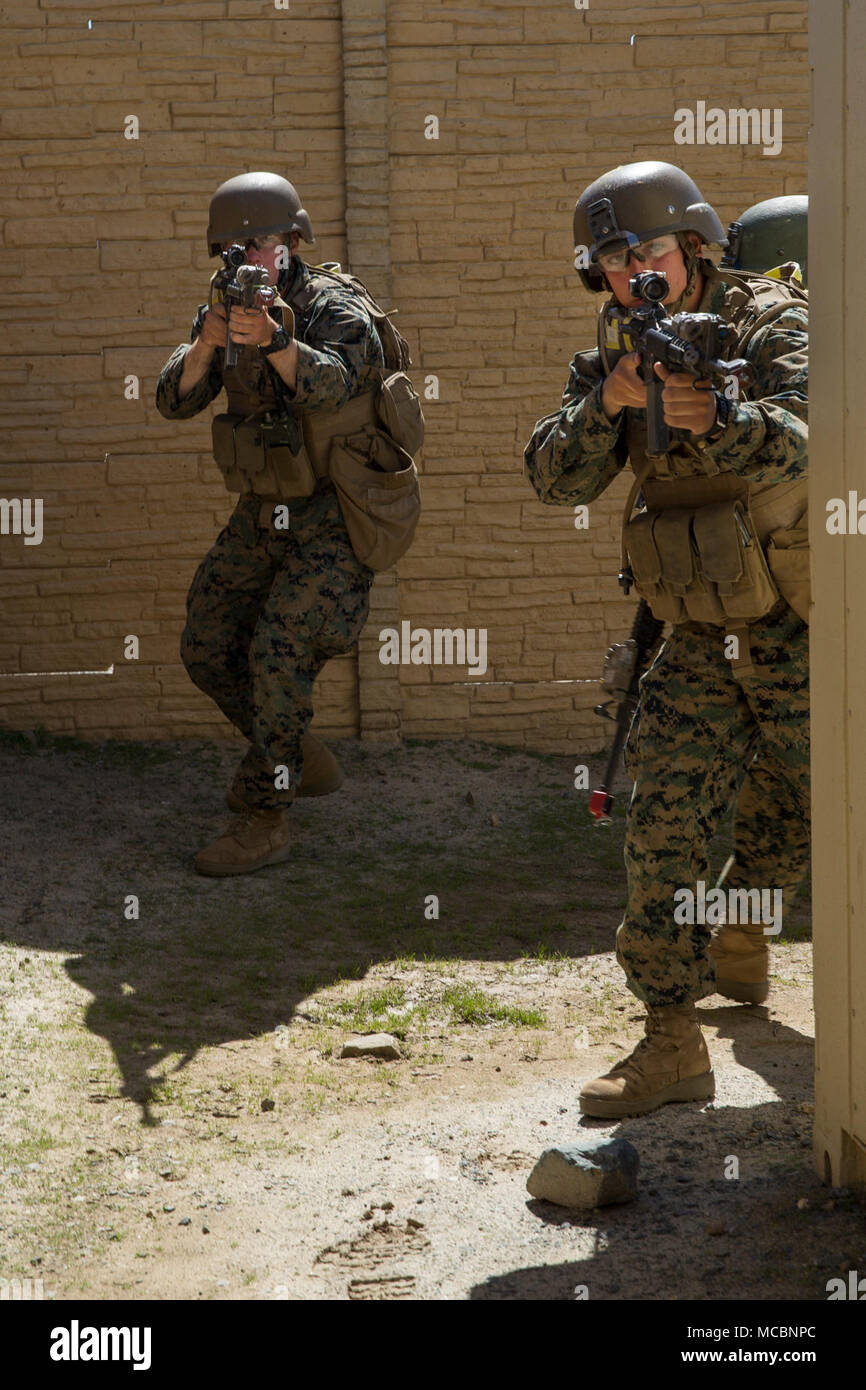 U.S. Marines with Golf Company, Marine Combat Training Battalion (MCT