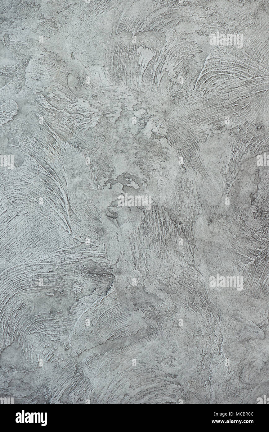 Rustic Putty Pattern Grey Texturized grey putty. Vintage or grungy background of venetian stucco ...