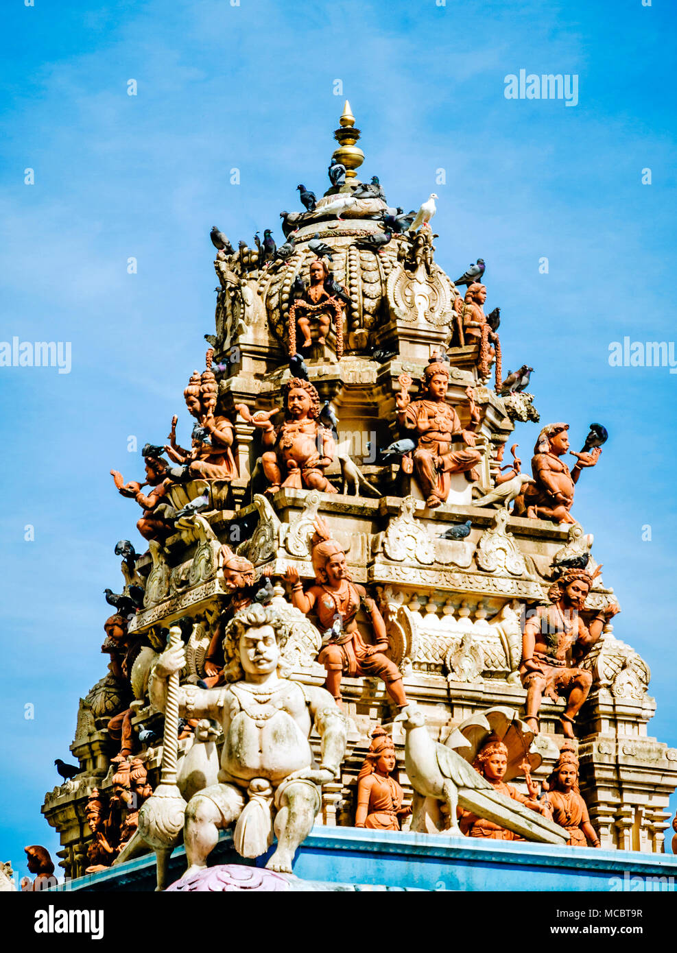 Statue of Hindu God in Batu caves Indian Temple, Kuala Lumpur, Malaysia