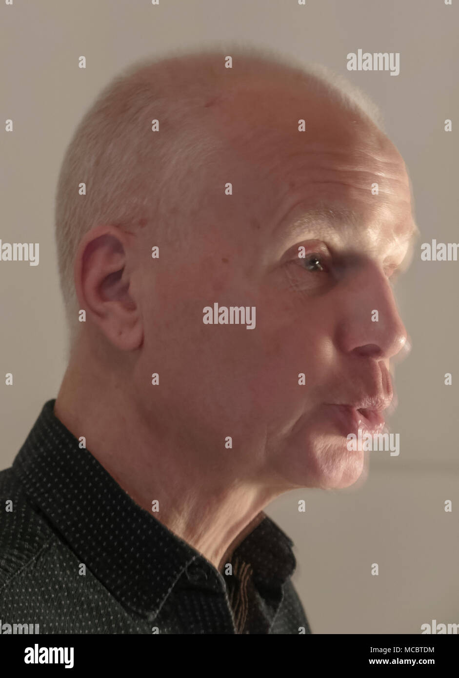 Herr Schultz the actor Thomas Schultz at a humoristic reading in