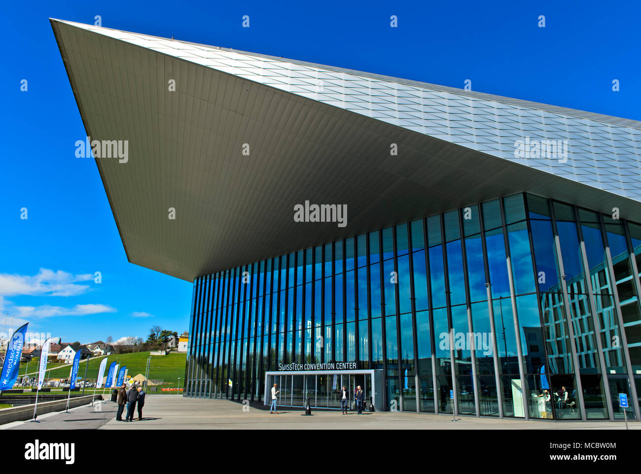 SwissTech Convention Center, École polytechnique fédérale de Lausanne, EPFL, Lausanne, Switzerland Stock Photo