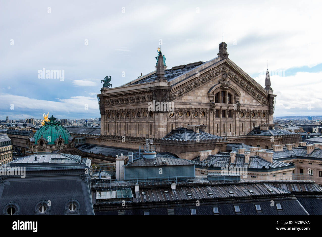 Paris Opera Garnier (Palais Garnier) Roof View, France Stock Photo Alamy