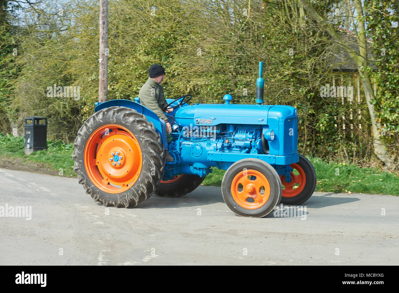 Old and Vintage Tractors on a Rally in the East Yorkshire Wolds