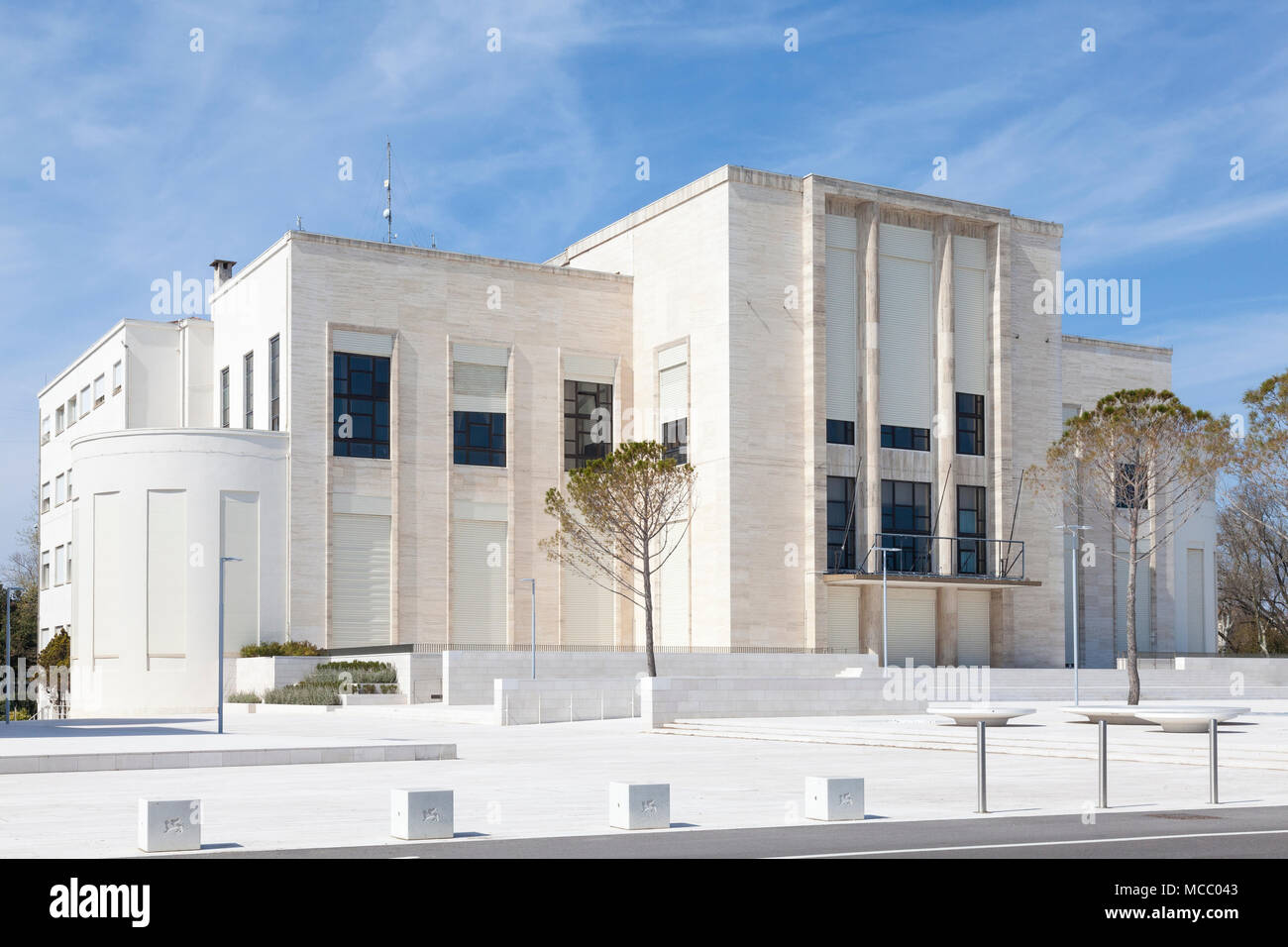 Exterior facade Palazzo del Casino (Lido Casino), Lido di Venezia (Venice Lido), Venice, Veneto, italy Stock Photo