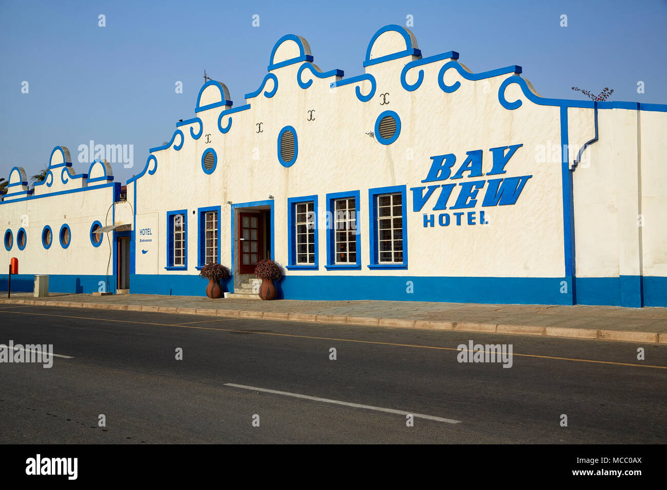 Bay View Hotel in Luderitz, Namibia, Africa Stock Photo
