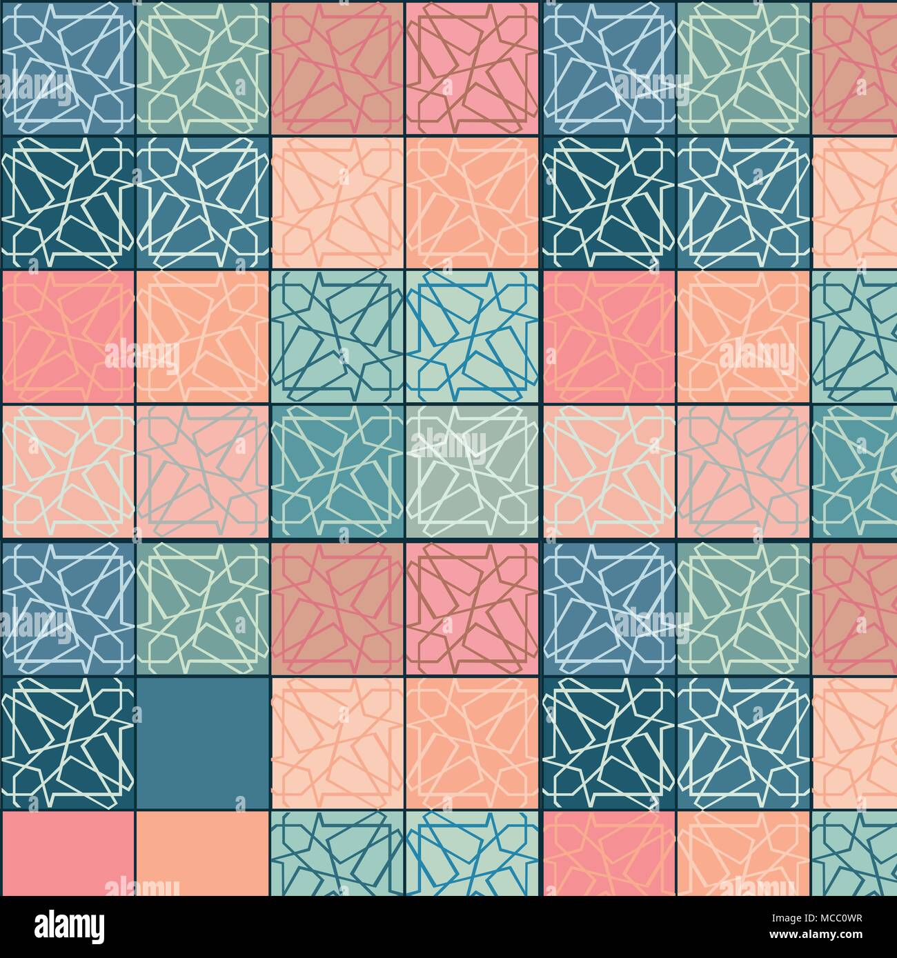 abstract tribal seamless pattern, vector illustration Stock Vector