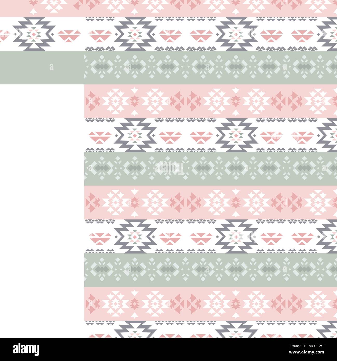 abstract tribal seamless pattern, vector illustration Stock Vector