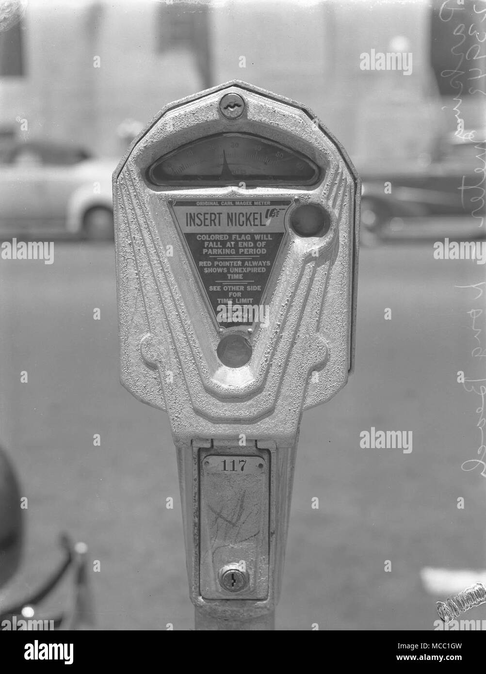 Parking meter ca. 1940 Stock Photo Alamy