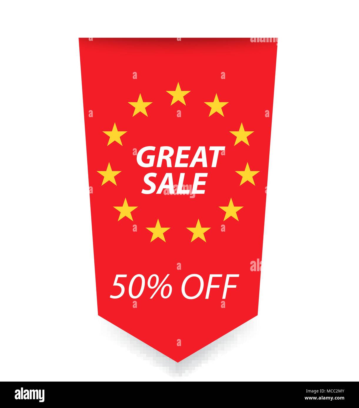 Big sale banner on white background. Vector illustration Stock Vector ...