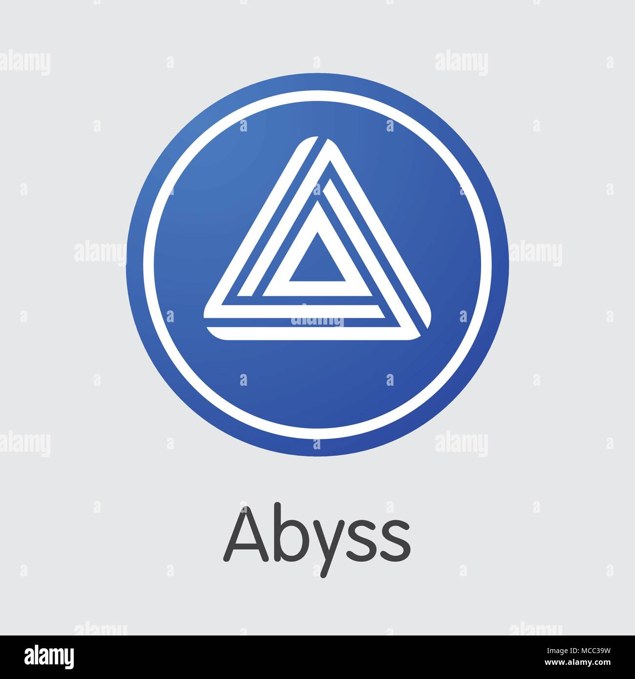 Abyss - Cryptocurrency Logo. Stock Vector