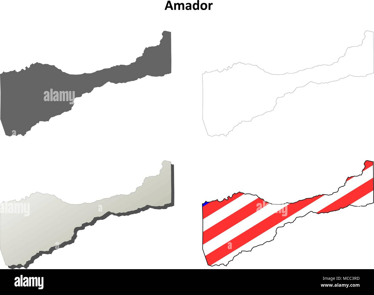 Amador map hi-res stock photography and images - Alamy