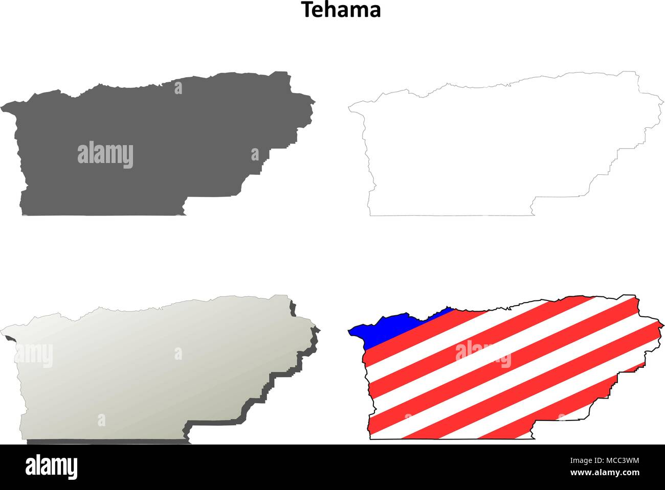 Tehama county map hi-res stock photography and images - Alamy