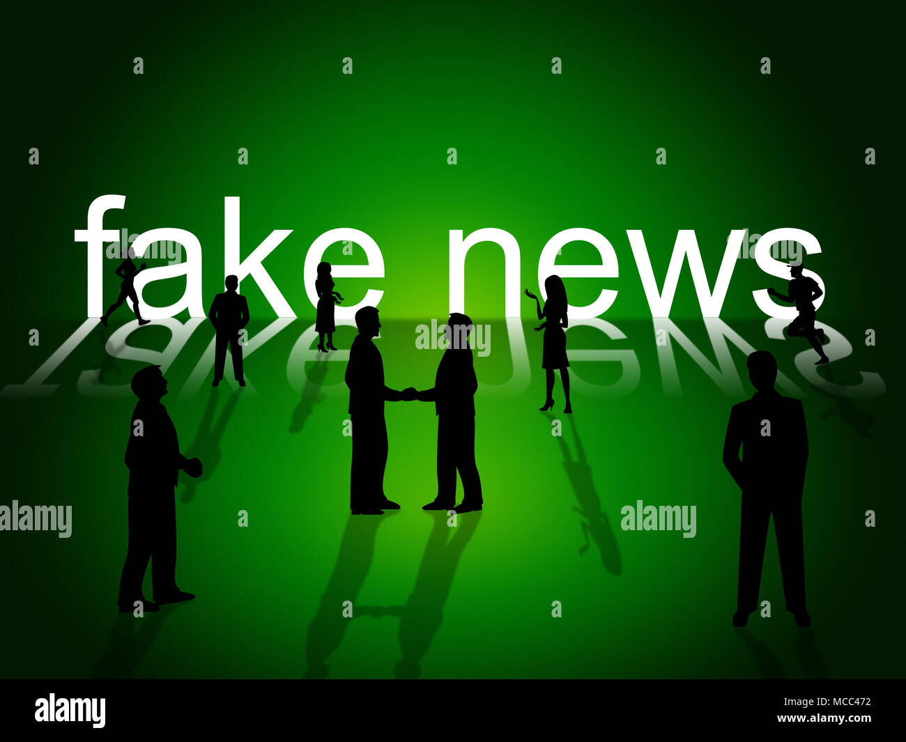 Fake News People Communicate Together 3d Illustration Stock Photo - Alamy