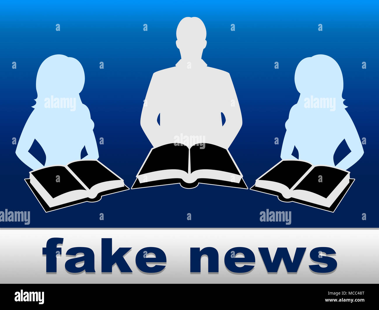 Fake News People Meaning Propaganda 3d Illustration Stock Photo - Alamy