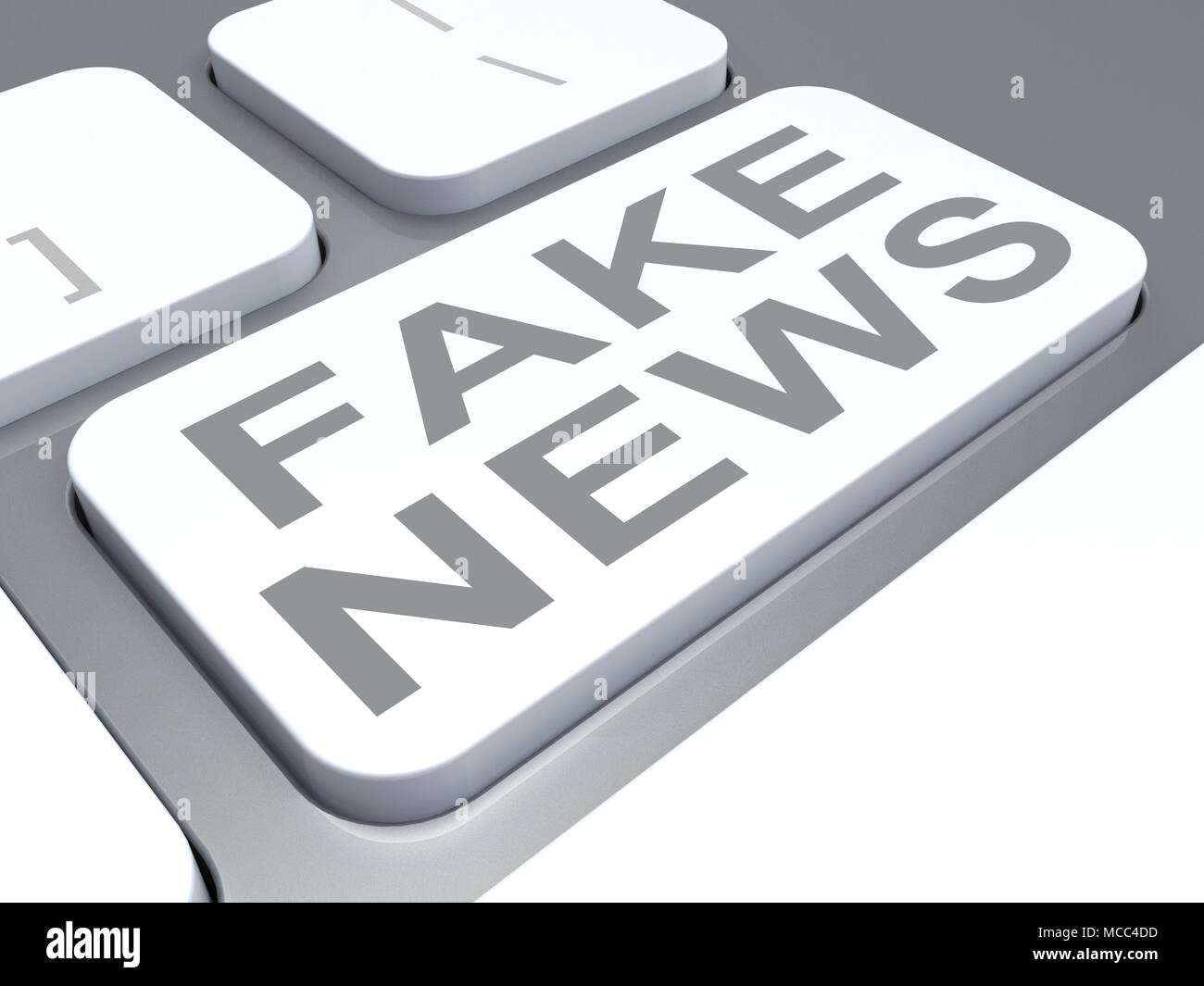 Fake News Misleading Computer Keyboard Key 3d Illustration Stock Photo