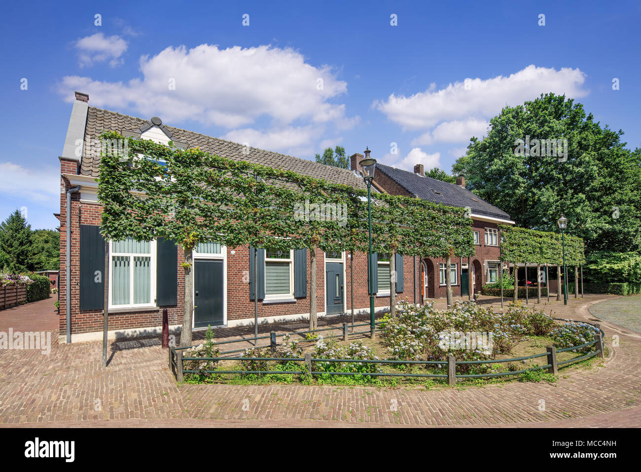 Lovely cottage houses in an ancient part of Tilburg, The Netherlands