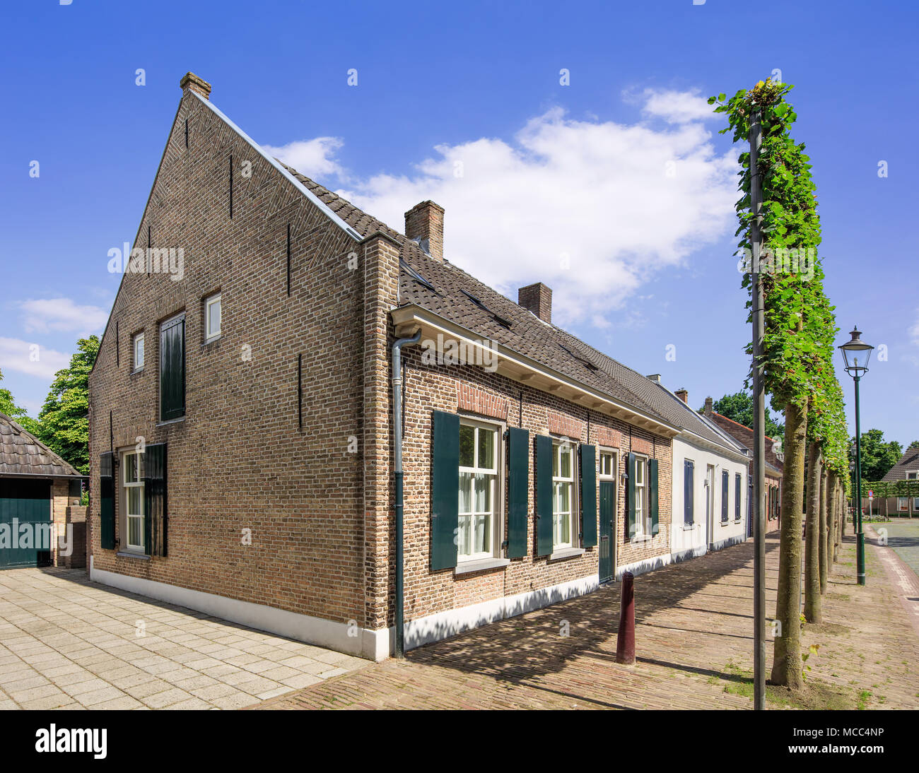 Lovely cottage houses in an ancient part of Tilburg, The Netherlands