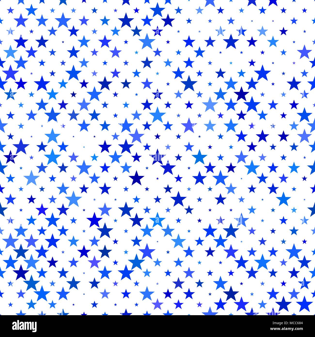 Blue seamless star pattern background - vector design Stock Vector ...