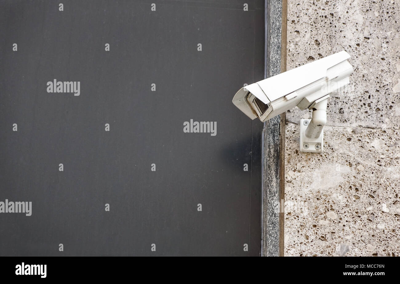 Security camera Private property protection Stock Photo Alamy