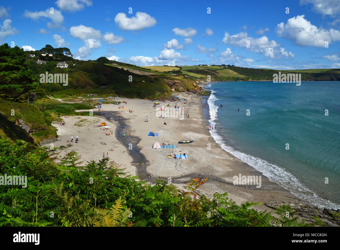 Pendower Beach, Veryan, Cornwall, England, UK Stock Photo - Alamy