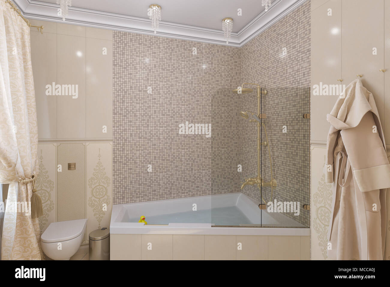 Featured image of post Beige And Gold Bathroom / While you&#039;re at it, go ahead and change your shower.