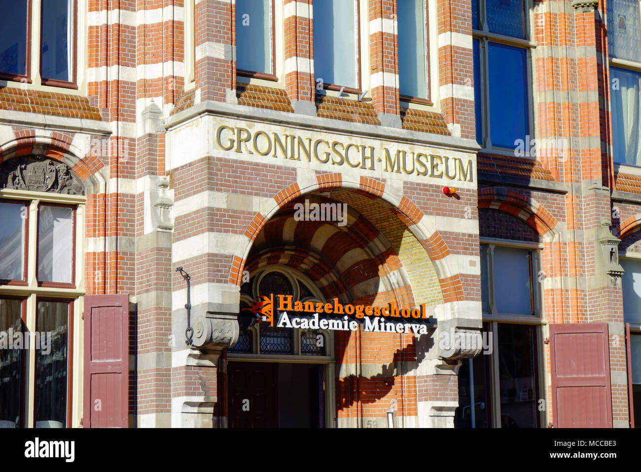 Academie Minerva, Dutch art academy in the centre of the city of Groningen, Netherlands. Part of Hanze University of Applied Sciences Stock Photo