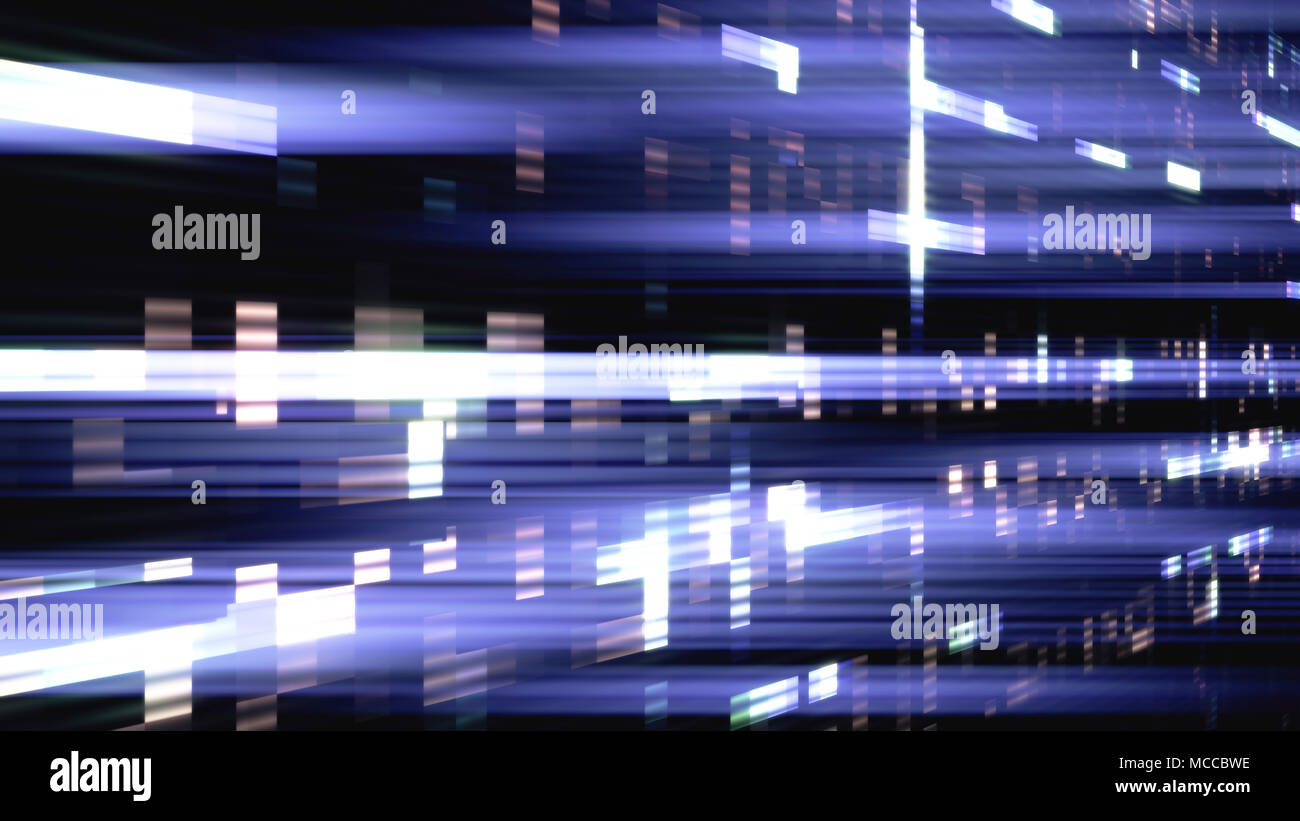 Data glitch random digital signal malfunction. High resolution illustration 11101 from a series of abstract futuristic technology. Stock Photo