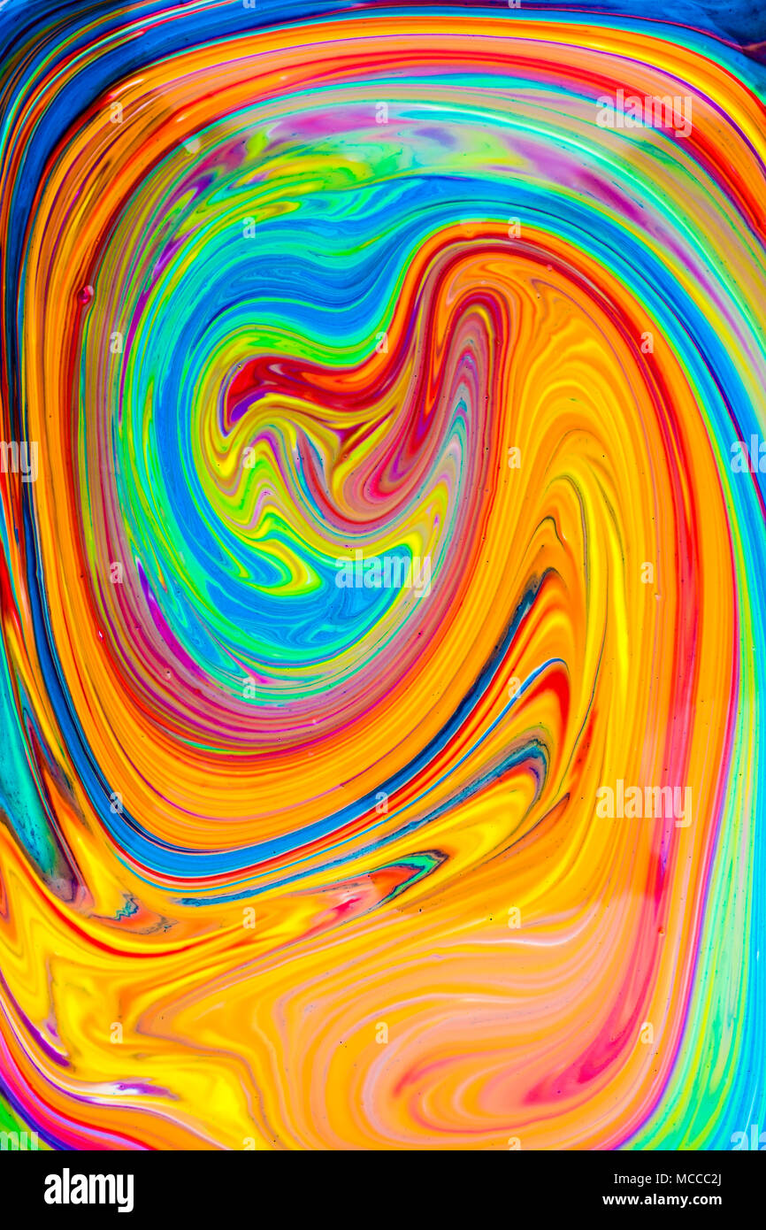 Dynamic swirl of vibrant colors hi-res stock photography and images - Alamy